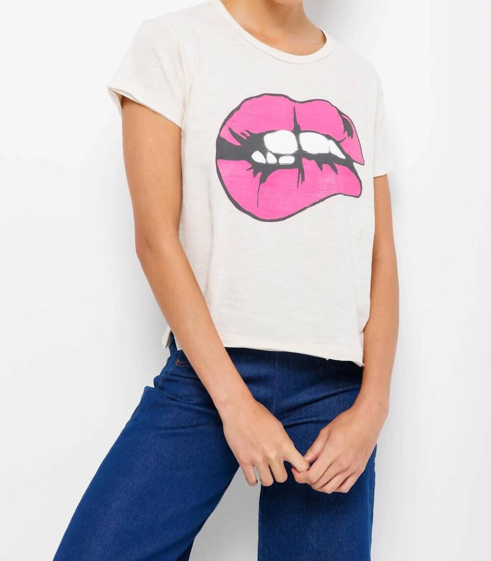 NEW LISA TODD love bites tee in bluff